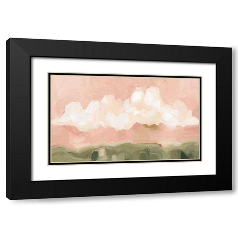 Pink Haze Sunset II Black Modern Wood Framed Art Print with Double Matting by Scarvey, Emma