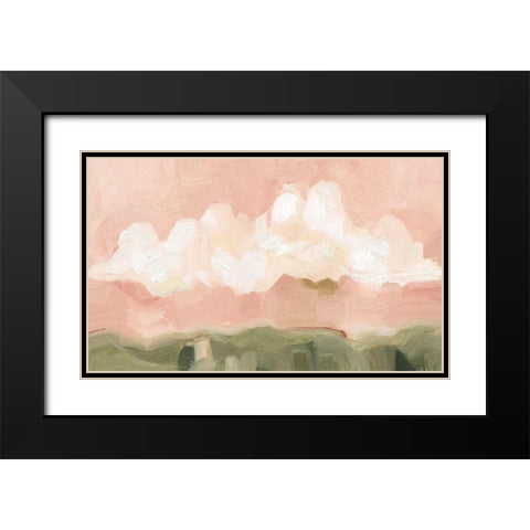 Pink Haze Sunset II Black Modern Wood Framed Art Print with Double Matting by Scarvey, Emma