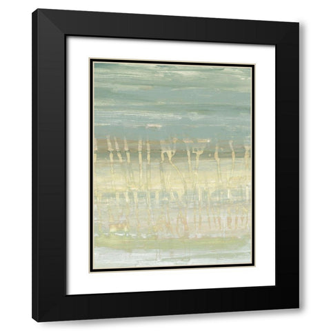 Muted Horizon I Black Modern Wood Framed Art Print with Double Matting by Goldberger, Jennifer