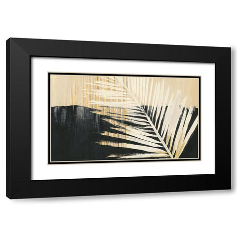Golden Raffia II Black Modern Wood Framed Art Print with Double Matting by Parker, Jennifer Paxton