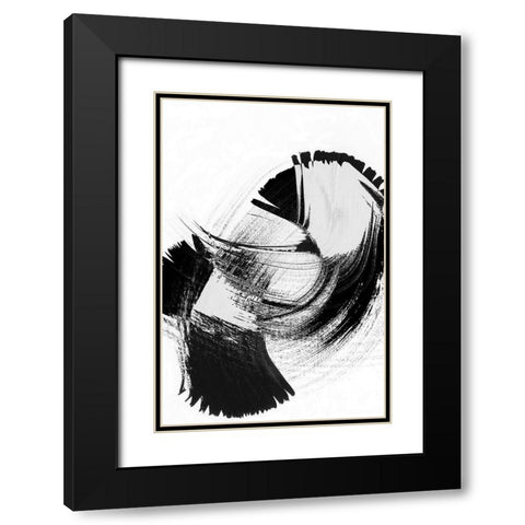 Your Move on White I Black Modern Wood Framed Art Print with Double Matting by Chandler, Sharon
