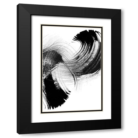 Your Move on White II Black Modern Wood Framed Art Print with Double Matting by Chandler, Sharon