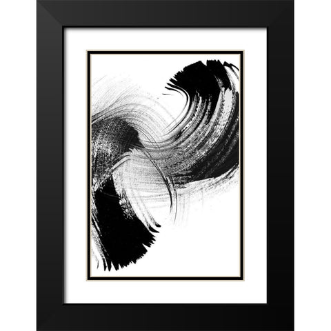 Your Move on White II Black Modern Wood Framed Art Print with Double Matting by Chandler, Sharon