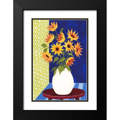 Flowers for Friday I Black Modern Wood Framed Art Print with Double Matting by Popp, Grace
