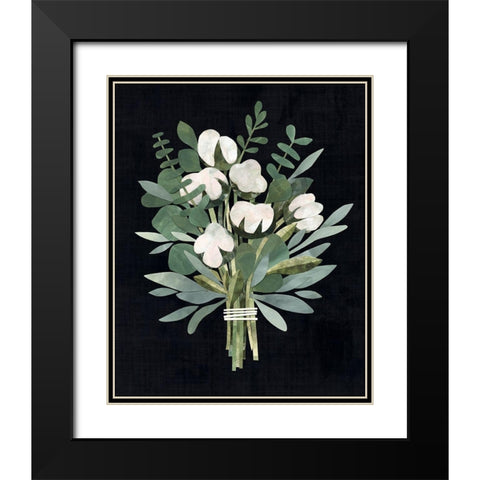 Cut Paper Bouquet II Black Modern Wood Framed Art Print with Double Matting by Borges, Victoria