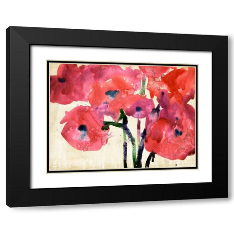 Blossom View II Black Modern Wood Framed Art Print with Double Matting by Dixon, Samuel