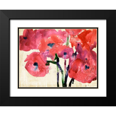 Blossom View II Black Modern Wood Framed Art Print with Double Matting by Dixon, Samuel