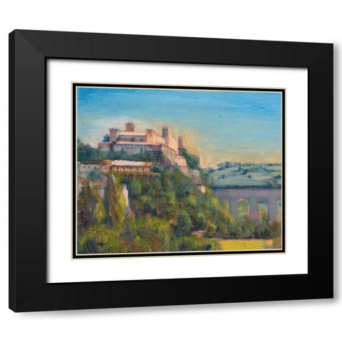 Nostalgic Tuscany II Black Modern Wood Framed Art Print with Double Matting by Iafrate, Sandra