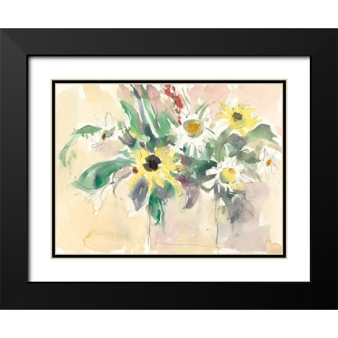 Garden Inspiration I Black Modern Wood Framed Art Print with Double Matting by Dixon, Samuel