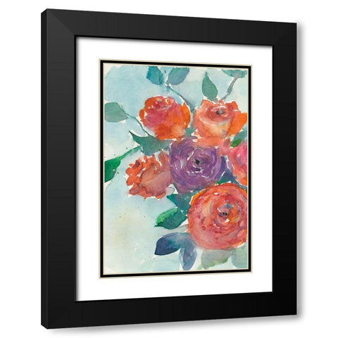 Rose Appeal I Black Modern Wood Framed Art Print with Double Matting by Dixon, Samuel