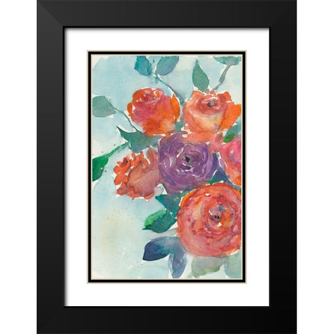 Rose Appeal I Black Modern Wood Framed Art Print with Double Matting by Dixon, Samuel