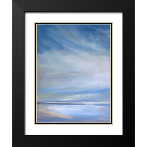 Heavenly Light Triptych I Black Modern Wood Framed Art Print with Double Matting by Finch, Sheila