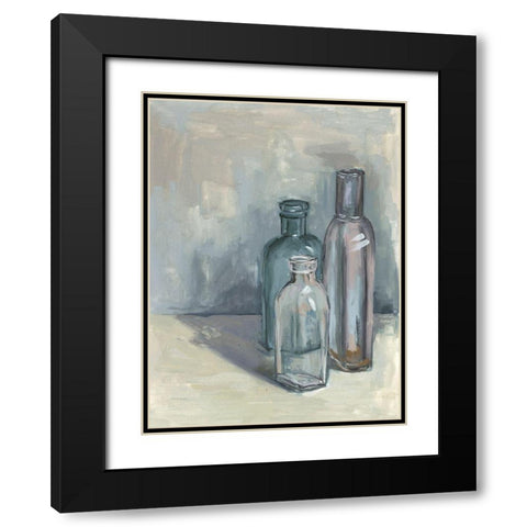 Still Life with Bottles II Black Modern Wood Framed Art Print with Double Matting by Wang, Melissa