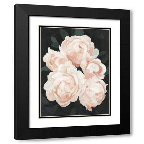 Nighttime Flora II Black Modern Wood Framed Art Print with Double Matting by Scarvey, Emma