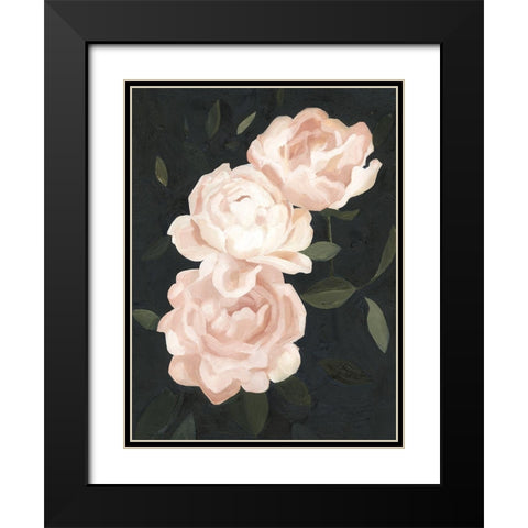 Nighttime Flora III Black Modern Wood Framed Art Print with Double Matting by Scarvey, Emma