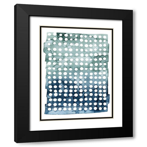 Morse Dots I Black Modern Wood Framed Art Print with Double Matting by Popp, Grace