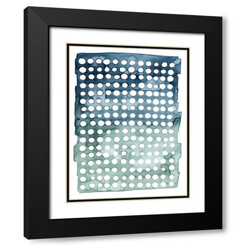 Morse Dots II Black Modern Wood Framed Art Print with Double Matting by Popp, Grace