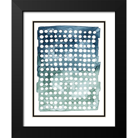 Morse Dots II Black Modern Wood Framed Art Print with Double Matting by Popp, Grace