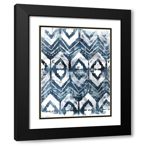 Indigo Extraction III Black Modern Wood Framed Art Print with Double Matting by Vess, June Erica