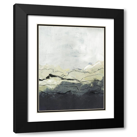 Winter Mountains II Black Modern Wood Framed Art Print with Double Matting by Parker, Jennifer Paxton
