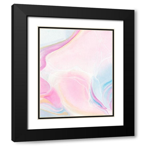 Marbled Prism I Black Modern Wood Framed Art Print with Double Matting by Parker, Jennifer Paxton