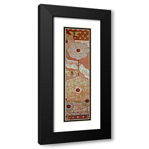 Lace Flower I Black Modern Wood Framed Art Print with Double Matting by Perkins, Greg