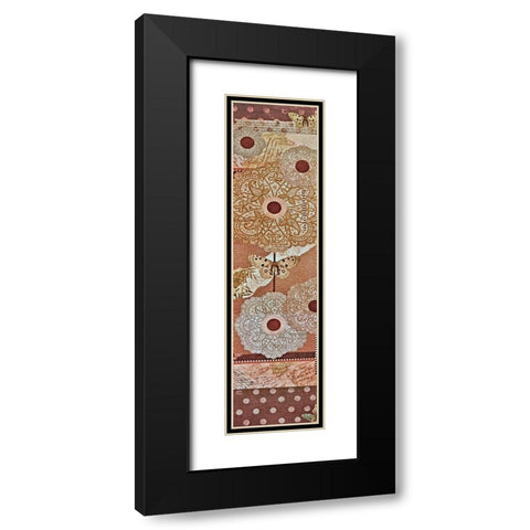 Lace Flower II Black Modern Wood Framed Art Print with Double Matting by Perkins, Greg