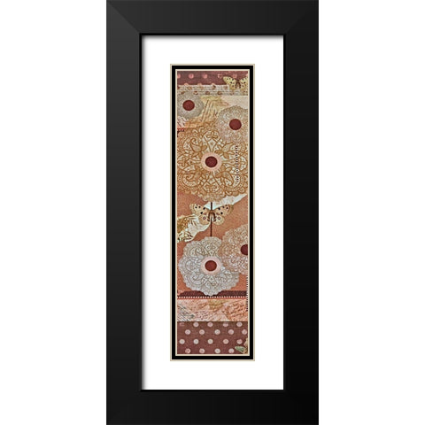 Lace Flower II Black Modern Wood Framed Art Print with Double Matting by Perkins, Greg
