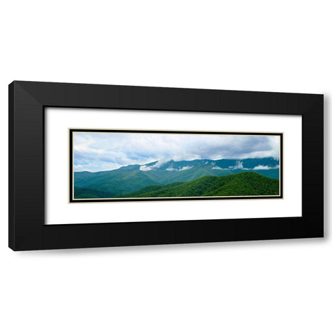 Misty Mountains II Black Modern Wood Framed Art Print with Double Matting by McLoughlin, James