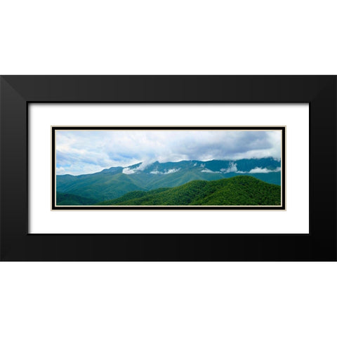 Misty Mountains II Black Modern Wood Framed Art Print with Double Matting by McLoughlin, James