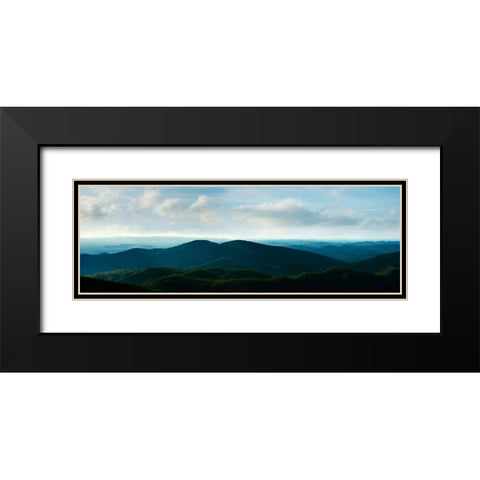 Misty Mountains V Black Modern Wood Framed Art Print with Double Matting by McLoughlin, James