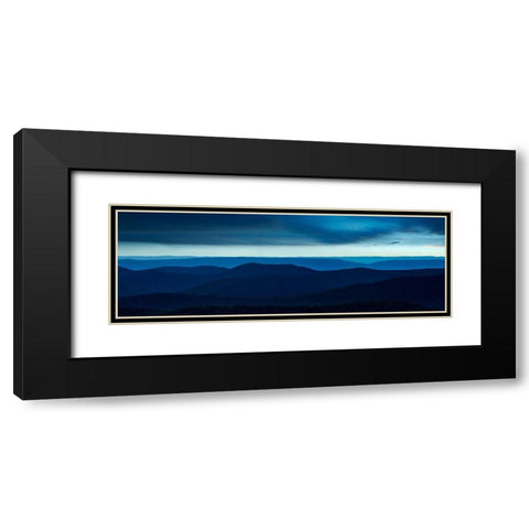Misty Mountains VI Black Modern Wood Framed Art Print with Double Matting by McLoughlin, James