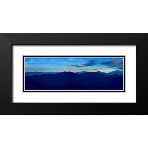 Misty Mountains VII Black Modern Wood Framed Art Print with Double Matting by McLoughlin, James