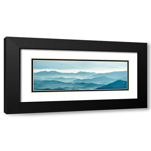 Misty Mountains X Black Modern Wood Framed Art Print with Double Matting by McLoughlin, James