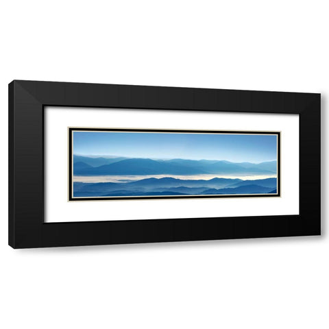 Misty Mountains XII Black Modern Wood Framed Art Print with Double Matting by McLoughlin, James