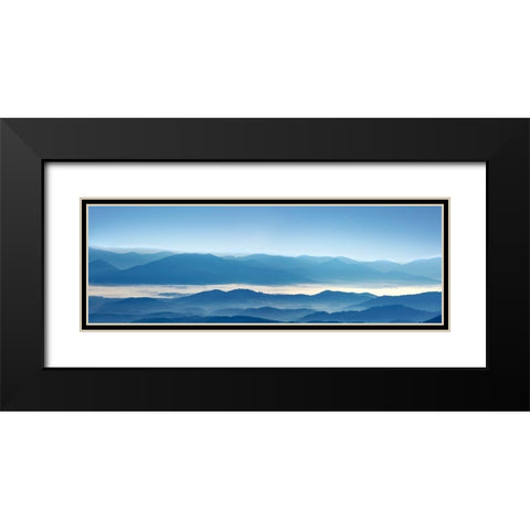Misty Mountains XII Black Modern Wood Framed Art Print with Double Matting by McLoughlin, James