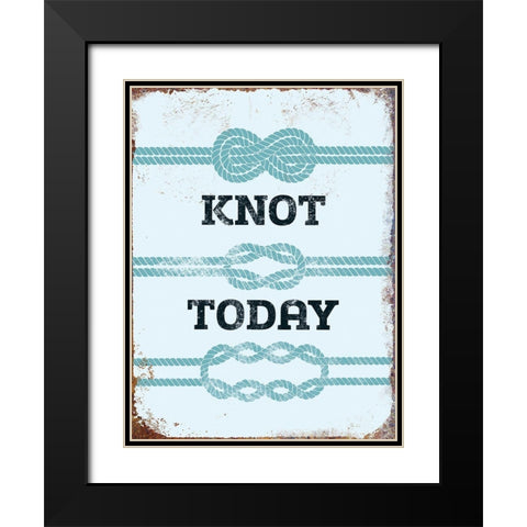 Punny Nautical I Black Modern Wood Framed Art Print with Double Matting by Brando, J.J.