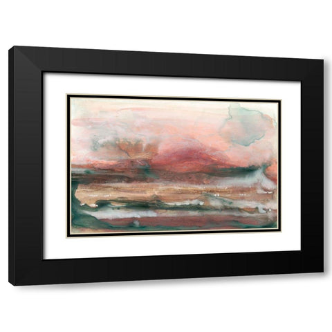Lost Horizon I Black Modern Wood Framed Art Print with Double Matting by Stramel, Renee W.