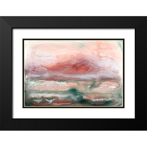 Lost Horizon II Black Modern Wood Framed Art Print with Double Matting by Stramel, Renee W.