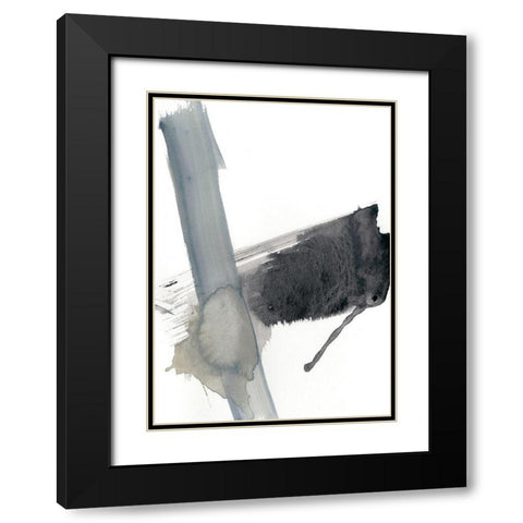 Kinetic Grid IV Black Modern Wood Framed Art Print with Double Matting by Goldberger, Jennifer