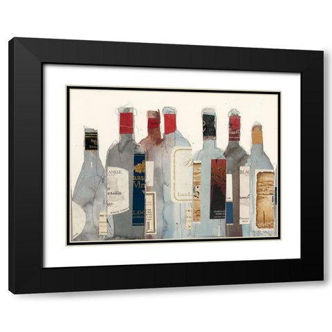 Wine and Spirit I Black Modern Wood Framed Art Print with Double Matting by Dixon, Samuel