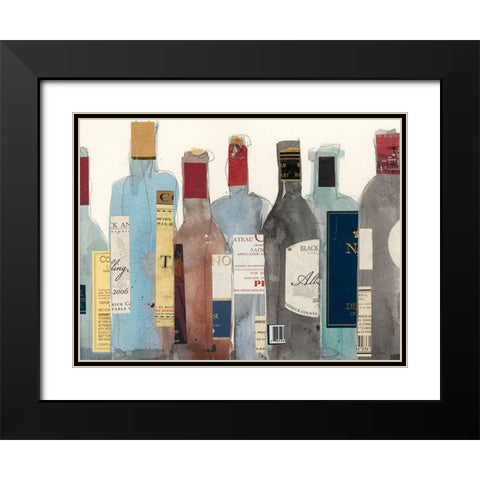 Wine and Spirit II Black Modern Wood Framed Art Print with Double Matting by Dixon, Samuel
