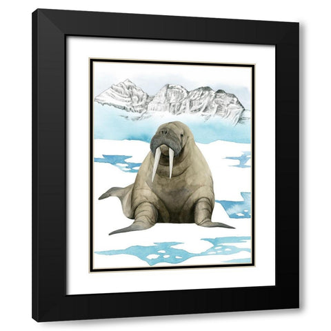 Arctic Animal III Black Modern Wood Framed Art Print with Double Matting by Popp, Grace