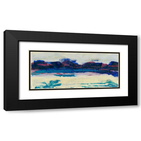 Vibrant Horizon II Black Modern Wood Framed Art Print with Double Matting by Holland, J.