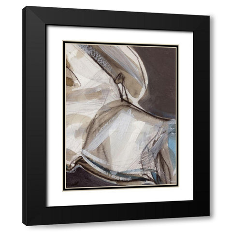 Horse Abstraction III Black Modern Wood Framed Art Print with Double Matting by Parker, Jennifer Paxton