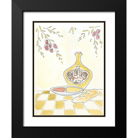 Olio della Cucina I Black Modern Wood Framed Art Print with Double Matting by Paul, Alan