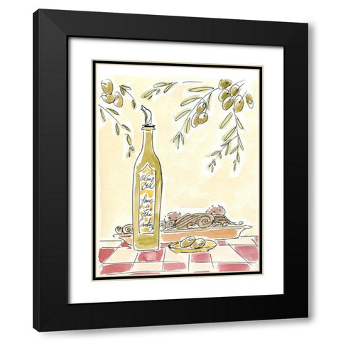 Olio della Cucina II Black Modern Wood Framed Art Print with Double Matting by Paul, Alan