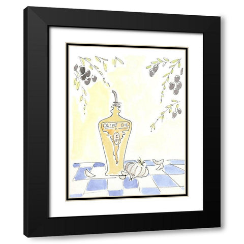 Olio della Cucina III Black Modern Wood Framed Art Print with Double Matting by Paul, Alan