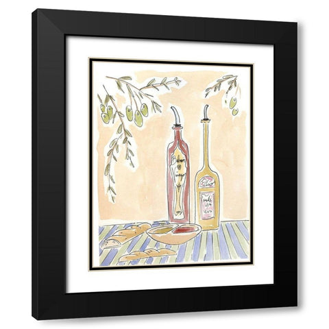 Olio della Cucina IV Black Modern Wood Framed Art Print with Double Matting by Paul, Alan