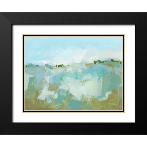 West Wind I Black Modern Wood Framed Art Print with Double Matting by Long, Christina